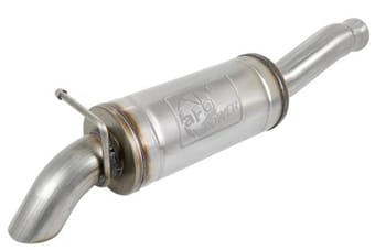 afe rock basher 2.5in 409ss cat-back exhaust system 18-21 jeep wrangler (jl) v6 3.6l 49-48074 - image