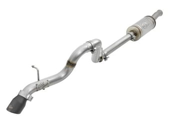 afe mach force-xp axle-back hi-tuck exhaust system w/black tip 18-19 jeep wrangler (jl) v6 3.6l 49-48075-b - image