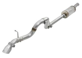 afe mach force-xp 2.5in 409ss axle-back hi-tuck exh sys w/ pol tip 18-20 jeep wrangler (jl) v6 3.6l 49-48075-p - image