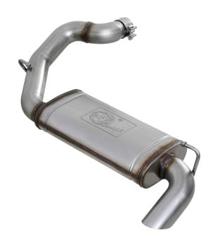 afe mach force-xp hi-tuck 3in 409 ss 18-20 jeep wrangler jl 2.0/3.6 axle-back exhaust 49-48080 - image