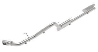 afe apollo gt series 409 stainless steel cat-back exhaust 2020 jeep gladiator 3.6l - polished tip 49-48083-p - image