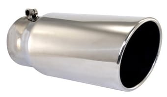 afe machforce xp exhausts tips ss-304 exh tip 4x5x12l direct bolt-on (pol) 49-90002 - image
