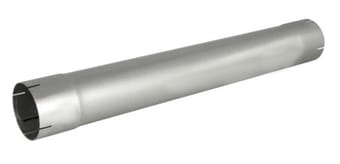 afe machforce xp exhausts muffler delete aluminized 4 id in/out 8 dia 49-91003 - image