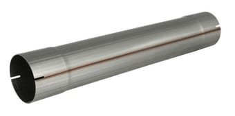 afe machforce xp exhausts mufflers ss-409 exh muffler delete pipe 49-91004 - image