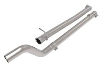 afe vulcan series 3in 304 stainless steel muffler delete pipe 2021 ram 1500 trx v8-6.2l (sc) 49c32085nm - image