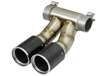 afe power 13-16 porsche cayman s / boxster s carbon fiber exhaust tip upgrade 49c36413-c - image