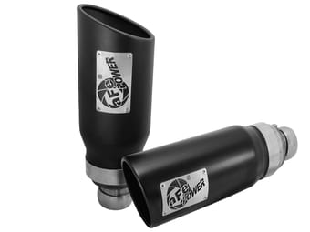 afe power 09-19 dodge ram 3.0l/5.7l black exhaust tip upgrade 49c42046-b - image