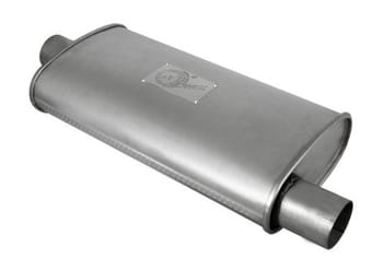 afe scorpion replacement alum steel muffler double layer 2-1/2in in/out center/offset 18inl x9inw 49m00002 - image