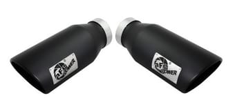 afe diesel exhaust tip bolt on black 4in inlex x 6in outlet x 15in 49t40606-b15 - image