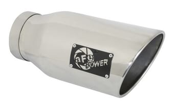 afe machforce-xp 5in inlet x 7in outlet x 15in length 409 stainless steel exhaust tip 49t50701-p15 - image