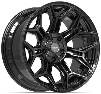 20x10 4play off-road 4p44 gloss black brushed & tinted 5x127/5 | 5x139.7/5.5 -18mm - image