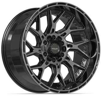20x10 4play off-road 4pl28 gloss black brushed & tinted 6x135 | 6x139.7/5.5 -18mm - image