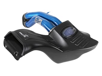 afe momentum xp cold air intake system w/ pro 5r media blue 15-20 ford f-150 v8-5.0l 50-30024rl - image
