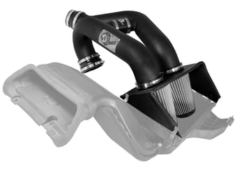 afe magnumforce pro dry s stage-2 xp intake system 16 ford f-150 ecoboost v6-2.7l/3.5l (tt) (blk) 51-12642-1b - image
