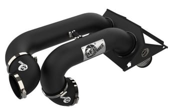 afe magnumforce 2xp intake w/3.5in black steel housing pro dry s filter 2017 ford f-150 v6-3.5l (tt) 51-12972-b - image