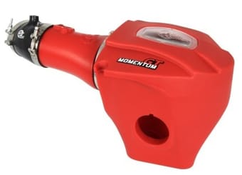 afe momentum gt limited edition cold air intake 15-16 dodge challenger/charger srt hellcat - red 51-72204-r - image