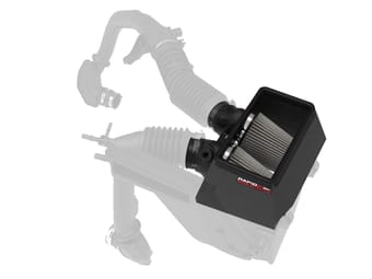rapid induction cold air intake system w/pro dry s filter 19-23 ford edge v6 2.7l (tt) 52-10003d - image