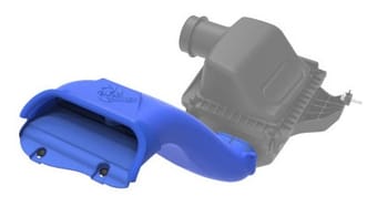 afe rapid induction dynamic air scoop 2021+ ford f-150v6/v8 - blue 52-10010sl - image
