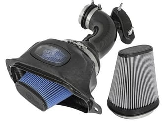 afe momentum black series carbon fiber intake system p5r 14-17 chevy corvette 6.2l (c7) 52-74201-c - image