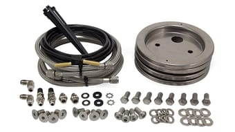 air lift loadlifter 5000 ultimate plus complete stainless steel air lines upgrade kit (inc 4 plates) 52301 - image