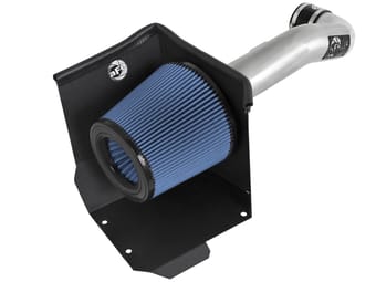 afe magnumforce stage-2 pro 5r cai brushed alum tube 15-20 gmc sierra 1500/silverado/tahoe/suburban/yukon/yukon xl 5.3l/6.2l w/electric fan 54-12332-h - image