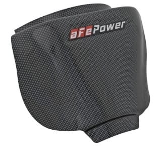 afe magnumforce intake rain shield 15-16 dodge challenger srt hellcat 6.2l v8 (sc) - carbon finish 54-12808-c - image