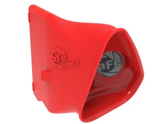 afe power 15-20 ford mustang 2.3l l4/3.7l v6/5.0l v8 dynamic air scoop - red 54-13015sr - image