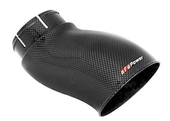 afe momentum gt carbon fiber dynamic air scoop 15-18 dodge challenger v6-3.6l/v8-5.7l/6.4l hemi 54-72203-sf - image