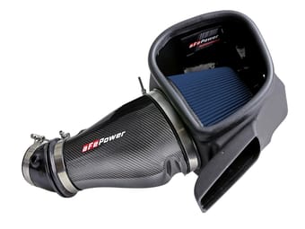 afe track series carbon fiber pro 5r ais - 2018 jeep grand cherokee trackhawk (wk2) v8-6.2l(sc) 57-10002r - image