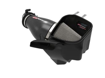 afe track series carbon fiber pro dry s ais - 19-21 jeep grand cherokee trackhawk/21-23 dodge durango hellcat 6.2l 57-10009d - image