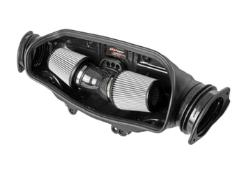 afe 20-23 corvette c8 track series carbon fiber cold air intake system with pro dry s filters 57-10013d - image