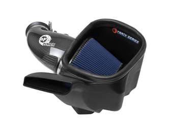 afe 12-21 jeep grand cherokee 6.4l track series carbon fiber cold air intake system w/pro 5r filter 57-10014r - image
