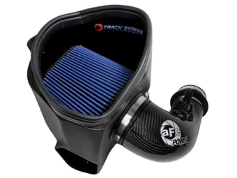 afe 19-22 bmw z4 30i l4-2.0l (t) track series carbon fiber cold air intake system w/ pro 5r filter 57-10026r - image