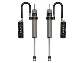 icon 1996-2002 toyota 4runner, 0-2" lift, rear, v.s. 2.5 aluminum series shock absorbers, remote reservoir w/ cdcv, pair 57800cp - image