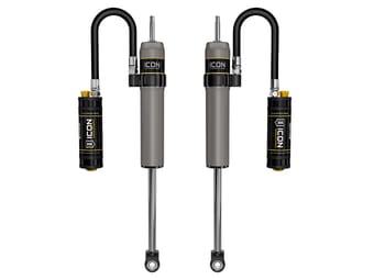 icon 2022-2024 toyota tundra, 3-3.5" lift, rear, v.s. 2.5 aluminum series shock absorbers, remote reservoir w/ cdcv, pair 57841cp - image