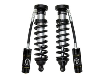 icon 1996-2002 toyota 4runner, 0-3" lift, front, v.s. 2.5 series coilover kit, extended travel, remote reservoir 58716 - image