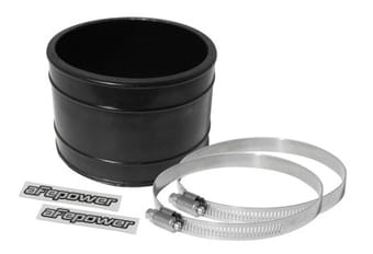 afe magnum force cold air intake system spare parts kit (4in id x 3in l) straight coupler - black 59-00011 - image