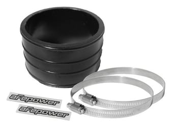 afe magnum force cold air intake system spare parts kit (3in id x 2in l) straight coupler - black 59-00014 - image