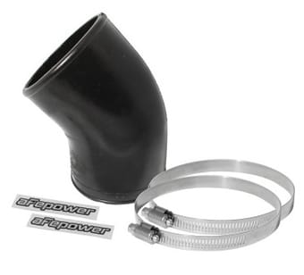 afe magnum force silicone replacement coupling kit 3in id to 2.75in id x 45 deg. elbow - black 59-00032 - image
