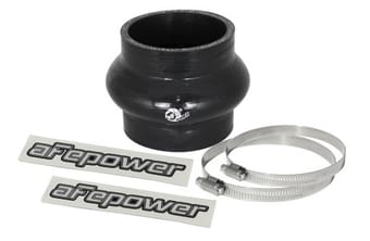 afe magnum force cai univ. silicone coupling kit (2.75in. id / 3in. l) straight coupler w/hump - blk 59-00054 - image