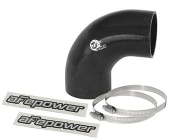 afe magnum force cai univ. silicone coupling kit (2.75in. id / 3in. l) 90 deg. elbow coupler - black 59-00059 - image
