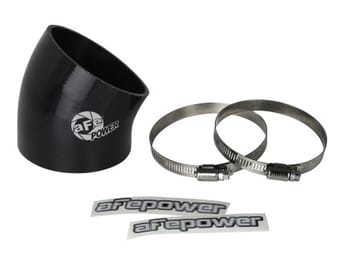 afe magnumforce air intake system spare parts kit 3-1/2in id x 30 deg. silicone elbow coupler -black 59-00122 - image