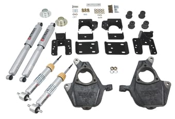 belltech lowering kit 16.5-18 chevy silverado crew cab 2wd 3-4f / 7r 1016sp - image