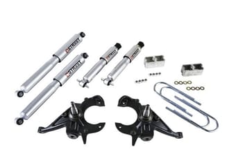 belltech lowering kit with sp shocks 99-04 s10 extreme - std cab & 82-04 s10 / s15 - std cab pickup only (4 & 6 cyl.) & 83-97 s10 blazer / jimmy (4 & 6 cyl.) & 96-03 isuzu hombre (4 & 6cyl.) 612sp - image