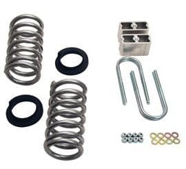 belltech lowering kit w/o shocks 82-04 s10 / s15 - std cab pickup only (4 & 6 cyl.) & 83-97 s10 blazer / jimmy (4 & 6 cyl.) & 96-03 isuzu hombre (4 & 6cyl.) 614 - image