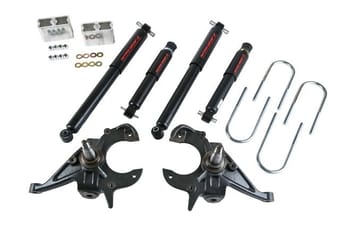 belltech lowering kit with nd2 shocks 82-04 s10 / s15 - std cab pickup only (4 & 6 cyl.) & 83-97 s10 blazer / jimmy (4 & 6 cyl.) & 96-03 isuzu hombre (4 & 6cyl.) 614nd - image