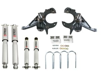 belltech lowering kit with sp shocks 82-04 s10 / s15 - std cab pickup only (4 & 6 cyl.) & 83-97 s10 blazer / jimmy (4 & 6 cyl.) & 96-03 isuzu hombre (4 & 6cyl.) 614sp - image