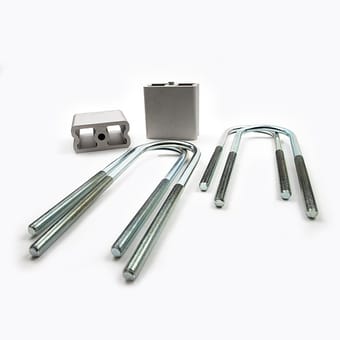 belltech lowering block kit 04-12 chevrolet colorado/canyon (all cabs) 4in rear drop 6204 - image