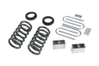 belltech lowering kit w/o shocks 82-04 s10 / s15 - std cab pickup only (4 & 6 cyl.) & 83-97 s10 blazer / jimmy (4 & 6 cyl.) & 96-03 isuzu hombre (4 & 6cyl.) 630 - image