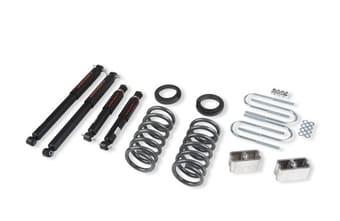 belltech lowering kit with nd2 shocks 82-04 s10 / s15 - std cab pickup only (4 & 6 cyl.) & 83-97 s10 blazer / jimmy (4 & 6 cyl.) & 96-03 isuzu hombre (4 & 6cyl.) 630nd - image